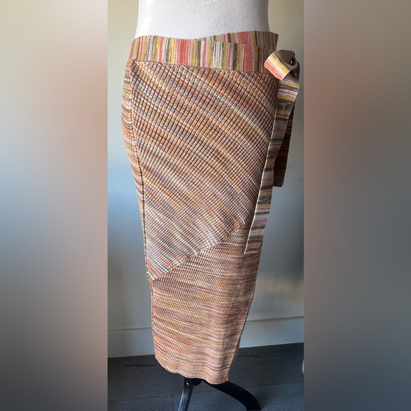 NWT Jonathan Simkhai Coral Space Dye Midi Skirt - Picture 2 of 7